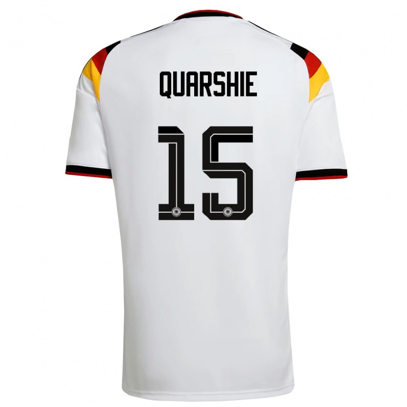 Danxenレディースドイツジョシュア・クオーシー#15白 黒 赤ホームシャツ26-28ジャージーユニフォーム