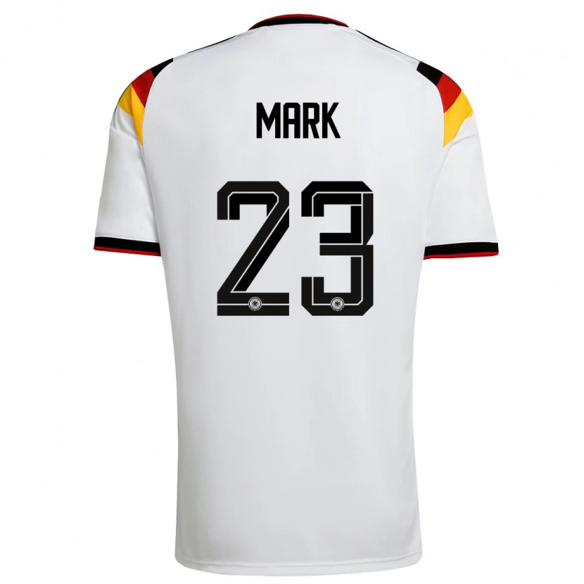 DanxenレディースドイツFelix Mark#23白 黒 赤ホームシャツ26-28ジャージーユニフォーム