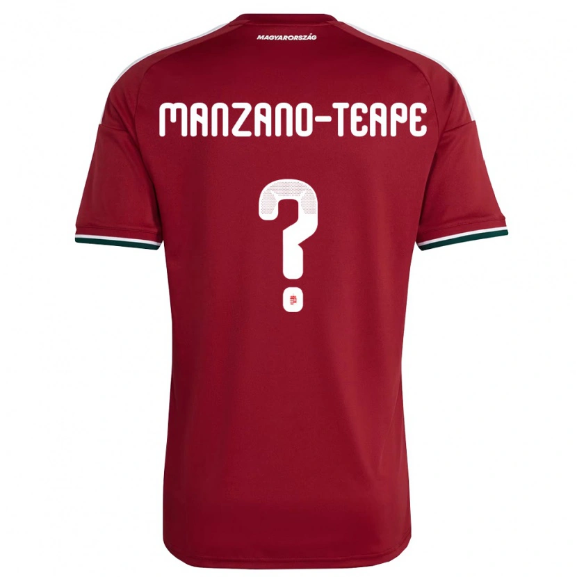 DanxenレディースハンガリーDániel Manzano-Teape#0赤 白 緑ホームシャツ26-28ジャージーユニフォーム