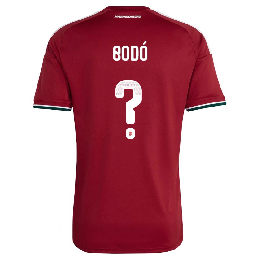 DanxenレディースハンガリーBence Bodó#0赤 白 緑ホームシャツ26-28ジャージーユニフォーム