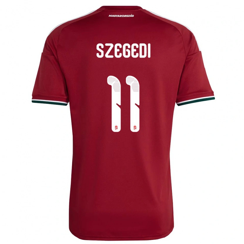DanxenレディースハンガリーBotond Szegedi#11赤 白 緑ホームシャツ26-28ジャージーユニフォーム