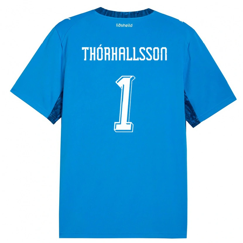 DanxenレディースアイスランドÍvar Arnbro Thórhallsson#1青 紺ホームシャツ26-28ジャージーユニフォーム