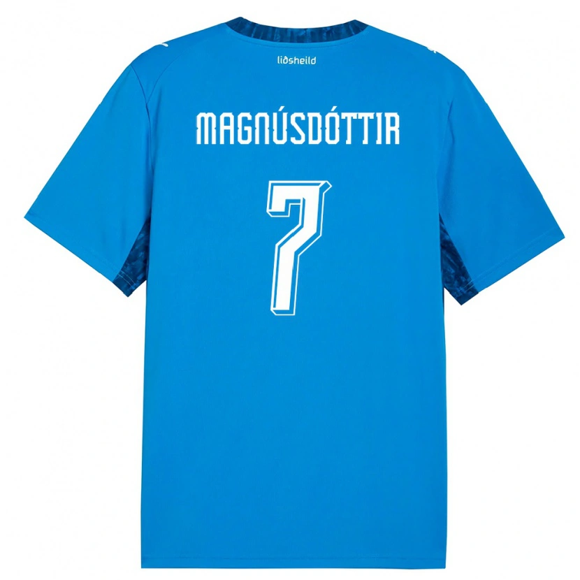DanxenレディースアイスランドSelma Sól Magnúsdóttir#7青 紺ホームシャツ26-28ジャージーユニフォーム