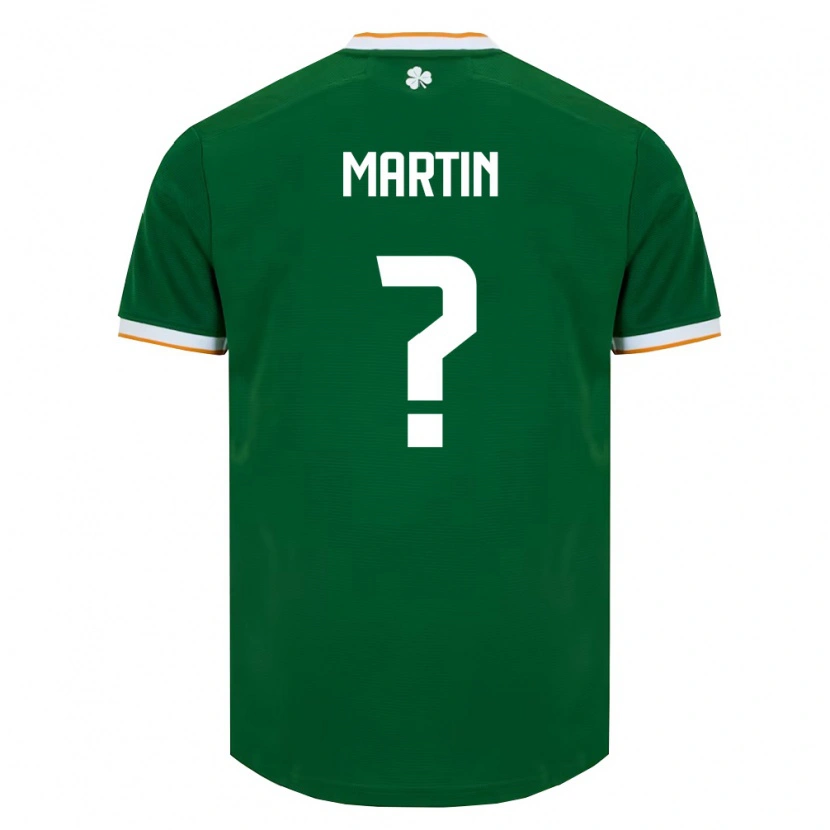Danxenレディースアイルランド島Hugh Martin#0ダークグリーン 白ホームシャツ26-28ジャージーユニフォーム