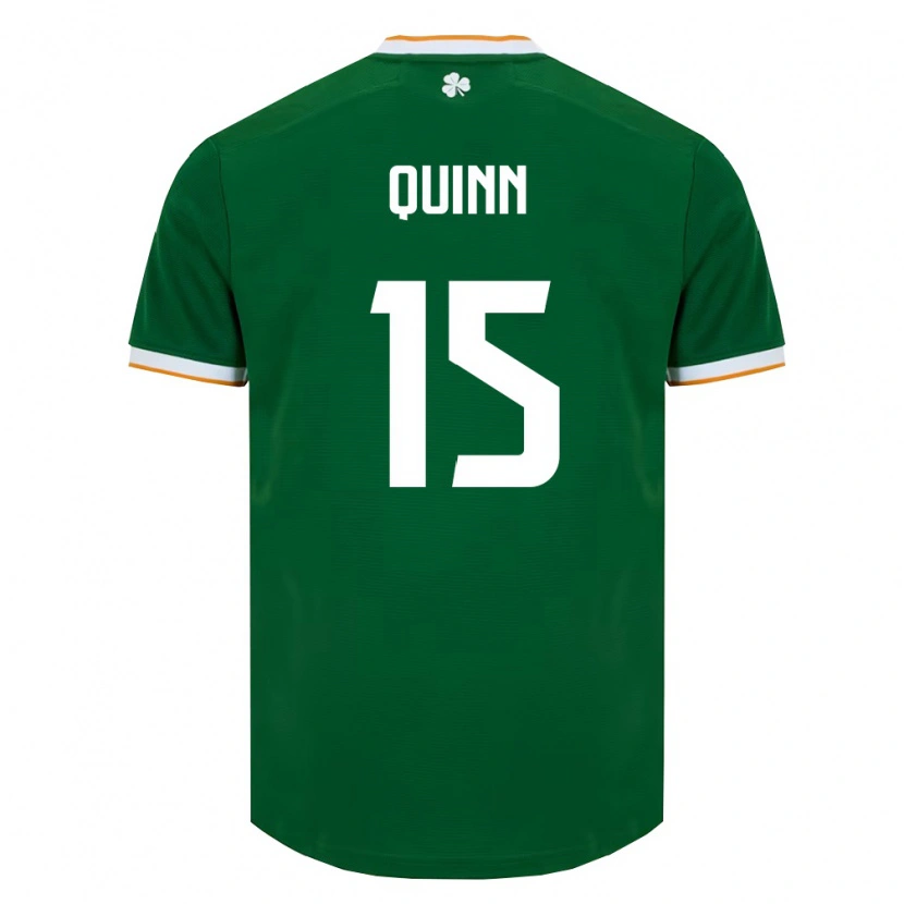 Danxenレディースアイルランド島ルーシー・クイン#15ダークグリーン 白ホームシャツ26-28ジャージーユニフォーム