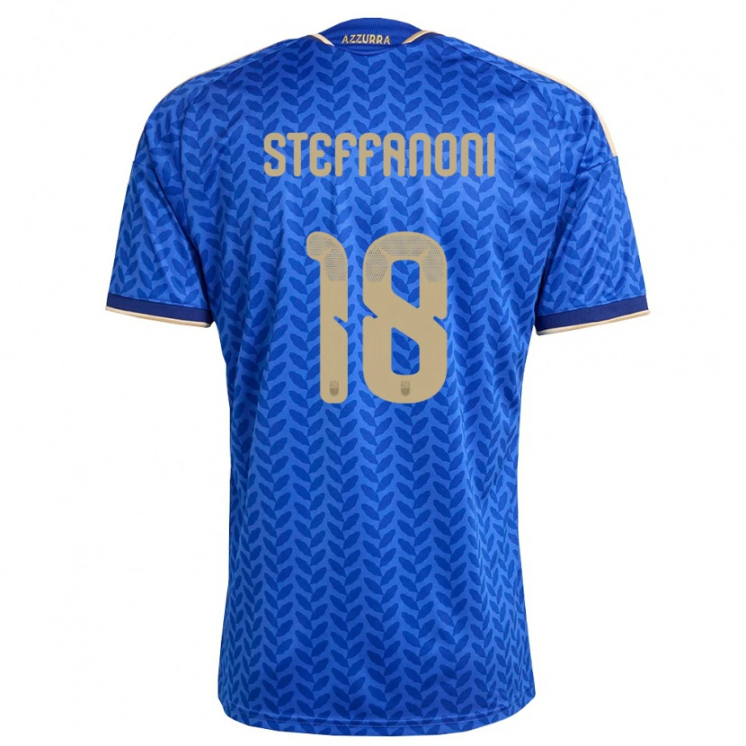 DanxenレディースイタリアFederico Steffanoni#18青 紺 金ホームシャツ26-28ジャージーユニフォーム