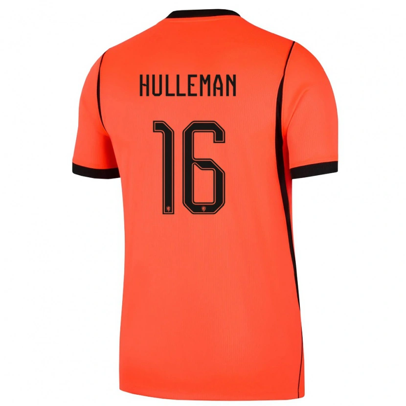 DanxenレディースオランダDaan Hulleman#16オレンジ 黒ホームシャツ26-28ジャージーユニフォーム