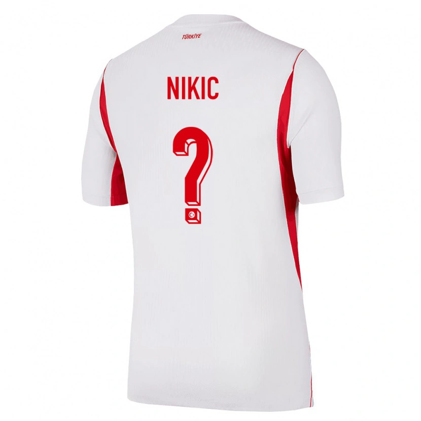 DanxenレディーストルコNoah Nikic#0白 赤 バーガンディアウェイシャツ26-28ジャージーユニフォーム