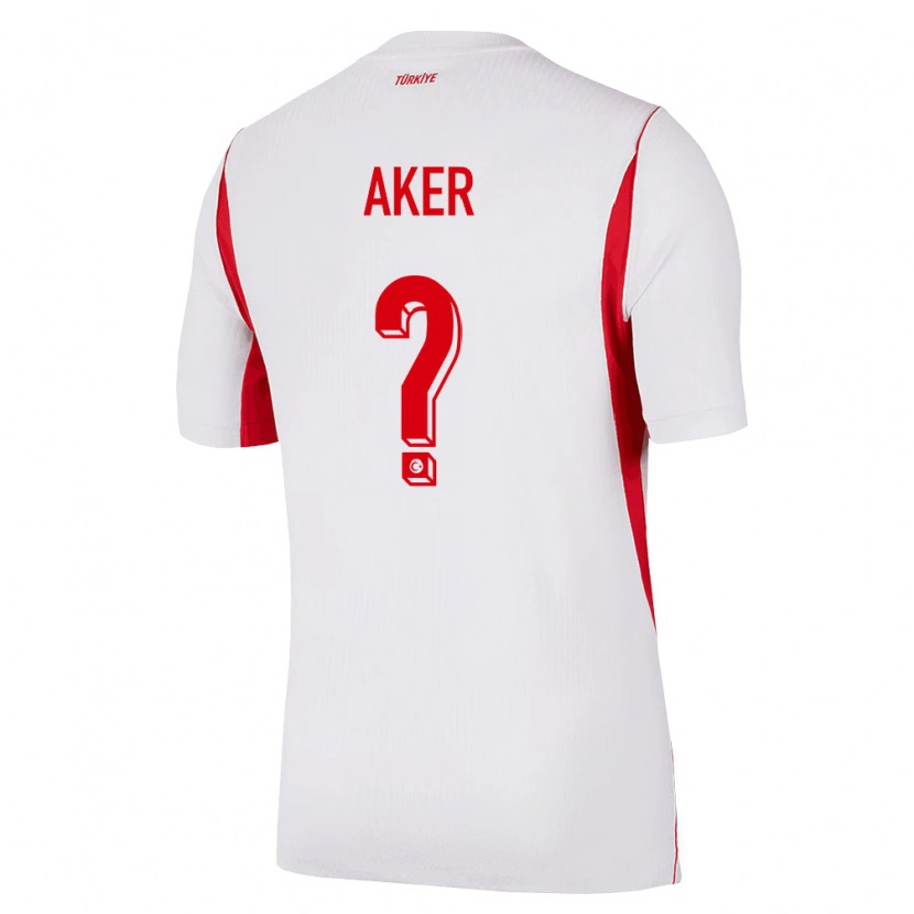 DanxenレディーストルコEnes Aker#0白 赤 バーガンディアウェイシャツ26-28ジャージーユニフォーム