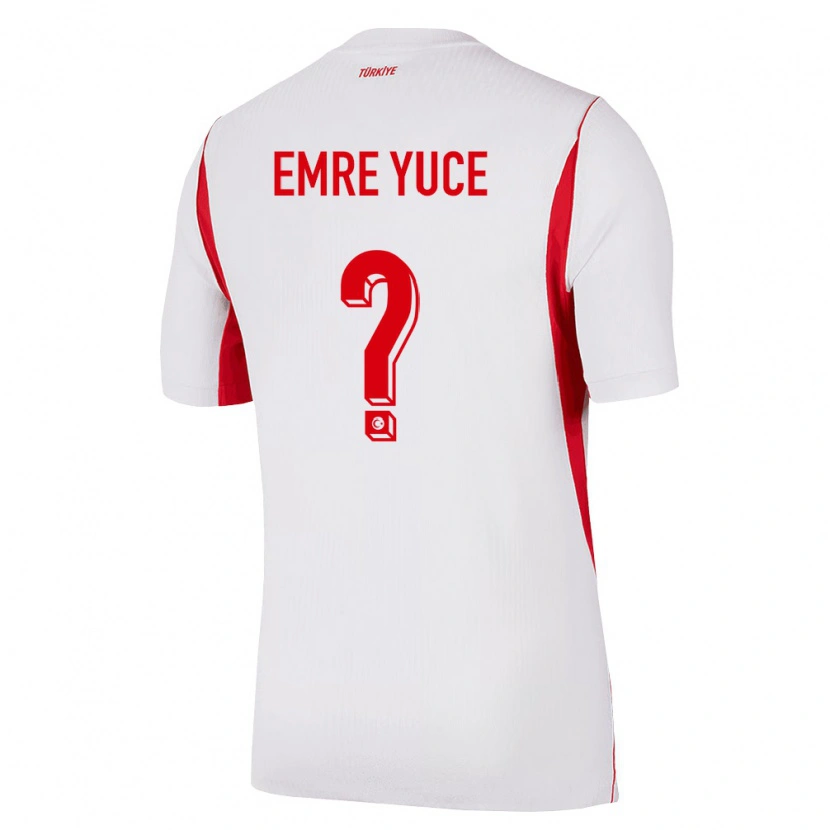 DanxenレディーストルコYunus Emre Yüce#0白 赤 バーガンディアウェイシャツ26-28ジャージーユニフォーム
