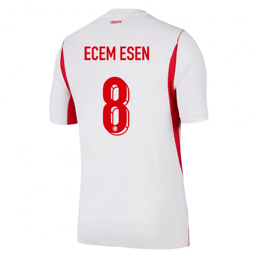 DanxenレディーストルコEmine Ecem Esen#8白 赤 バーガンディアウェイシャツ26-28ジャージーユニフォーム