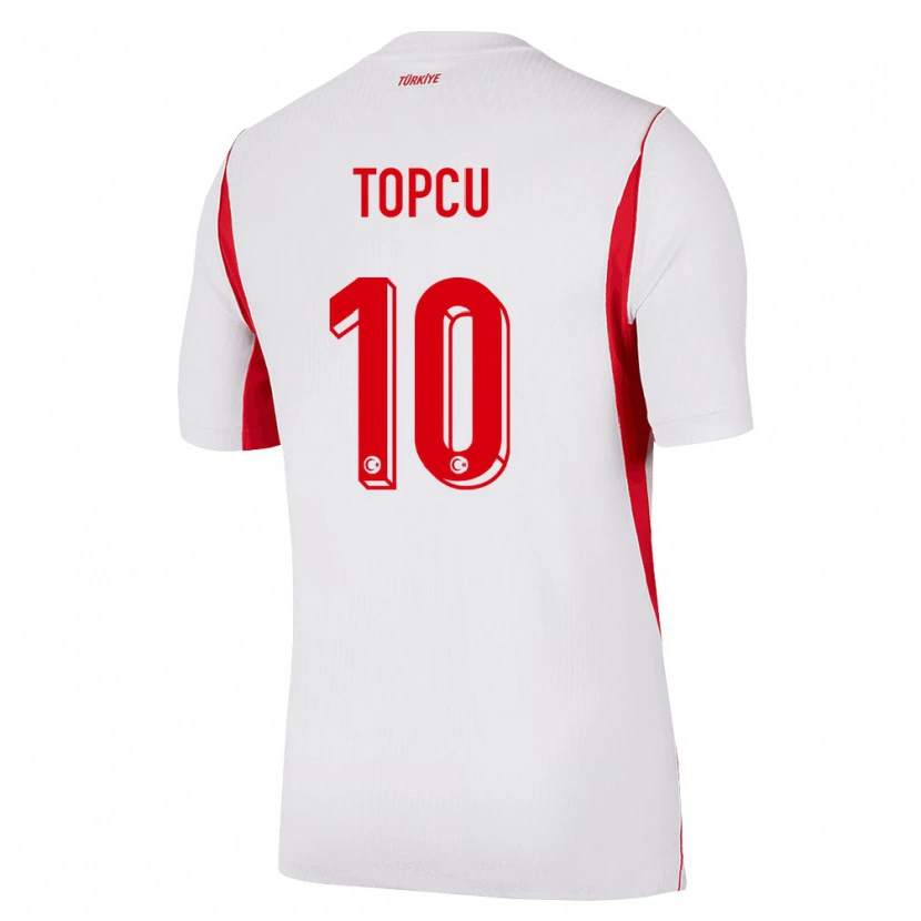 DanxenレディーストルコEbru Topçu#10白 赤 バーガンディアウェイシャツ26-28ジャージーユニフォーム