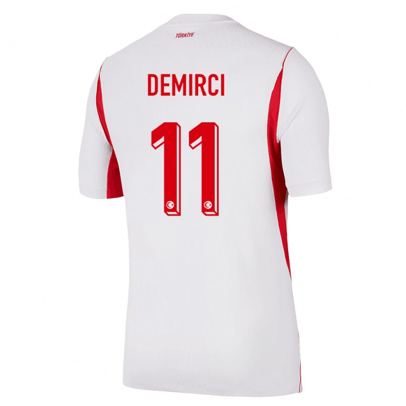 DanxenレディーストルコDeniz Demirci#11白 赤 バーガンディアウェイシャツ26-28ジャージーユニフォーム