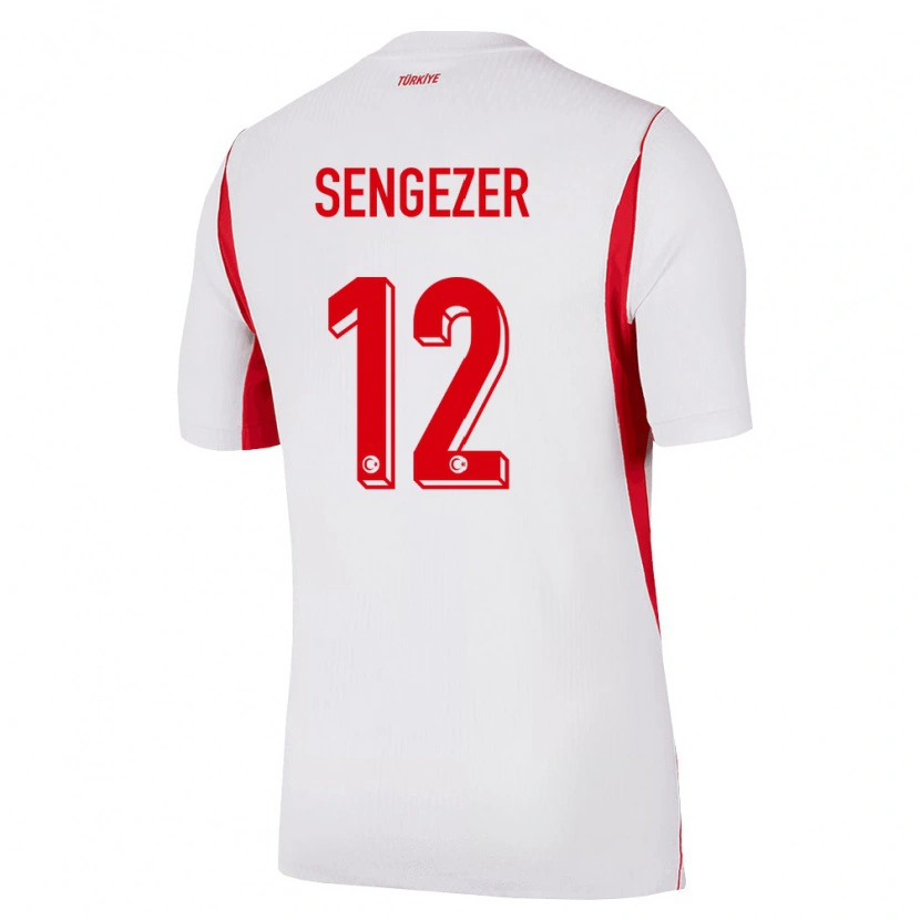 Danxenレディーストルコムハメド・シェンゲゼル#12白 赤 バーガンディアウェイシャツ26-28ジャージーユニフォーム