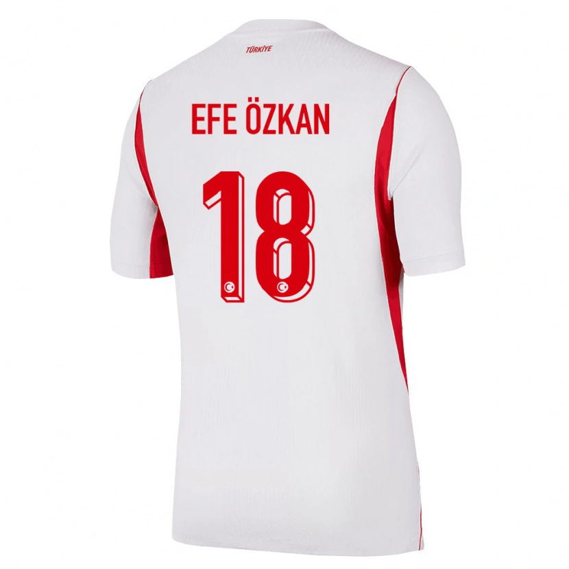 DanxenレディーストルコUtku Efe Özkan#18白 赤 バーガンディアウェイシャツ26-28ジャージーユニフォーム