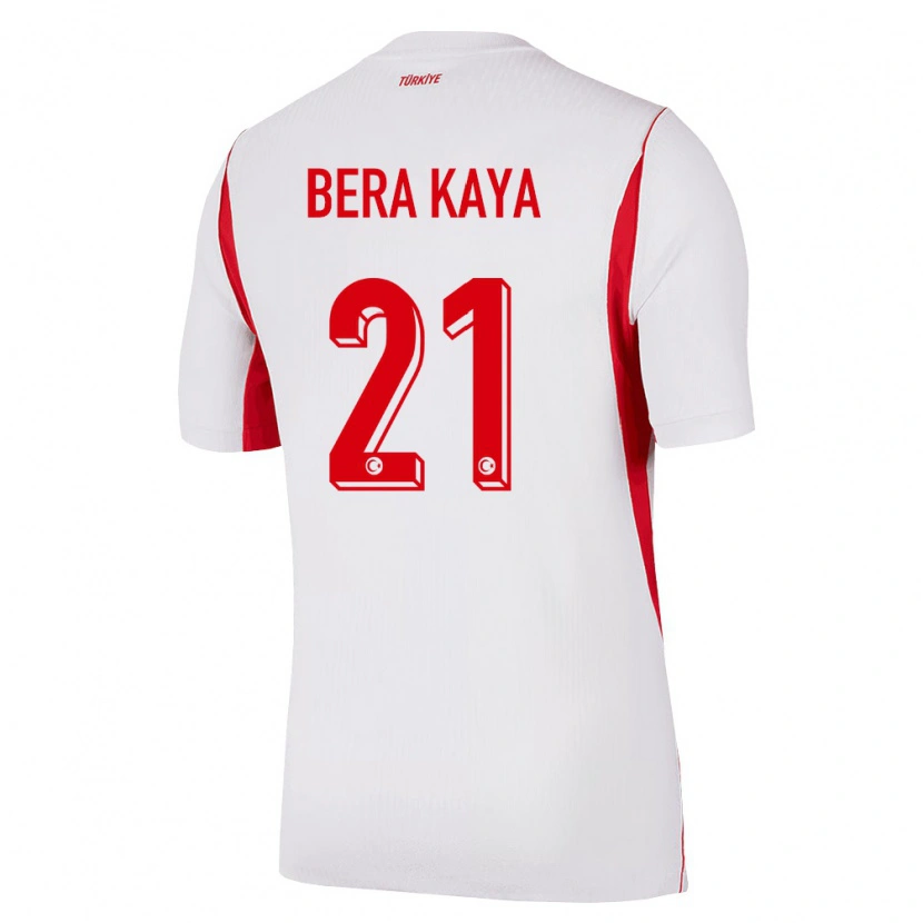 DanxenレディーストルコFurkan Bera Kaya#21白 赤 バーガンディアウェイシャツ26-28ジャージーユニフォーム