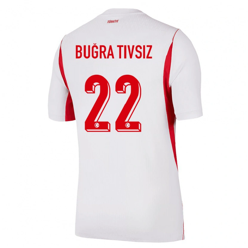 DanxenレディーストルコEnsar Buğra Tivsiz#22白 赤 バーガンディアウェイシャツ26-28ジャージーユニフォーム