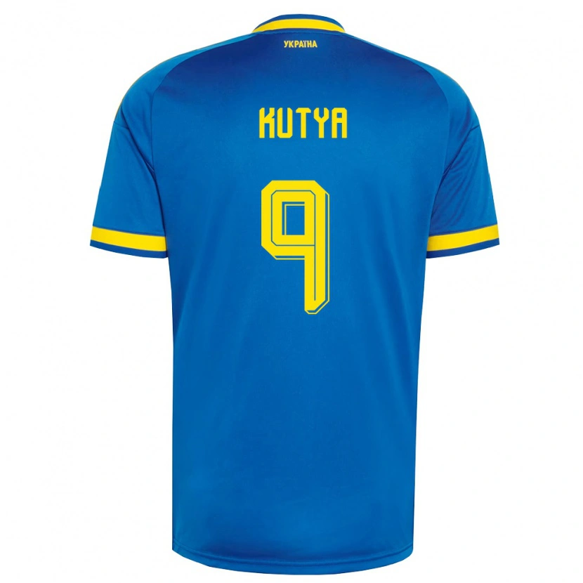DanxenレディースウクライナIlya Kutya#9青 黄 紺アウェイシャツ26-28ジャージーユニフォーム