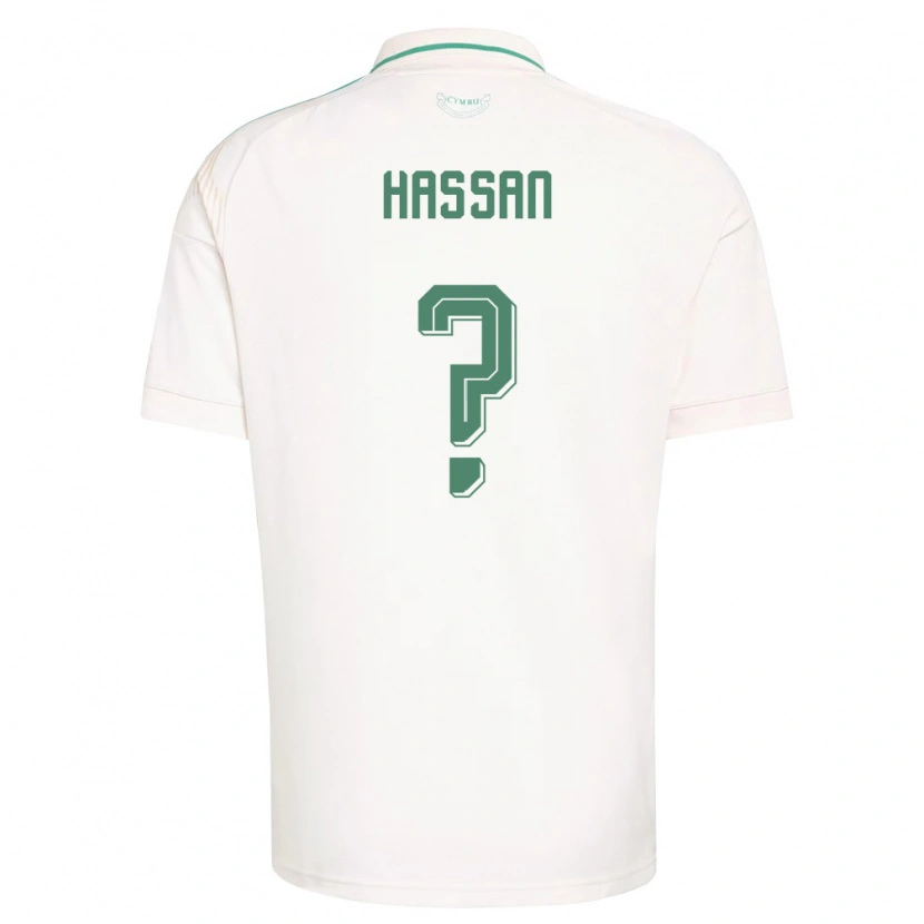DanxenレディースウェールズRio Hassan#0白 茶 緑アウェイシャツ26-28ジャージーユニフォーム