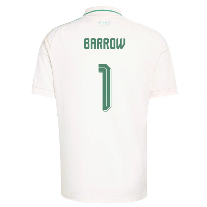 DanxenレディースウェールズHarry Barrow#1白 茶 緑アウェイシャツ26-28ジャージーユニフォーム