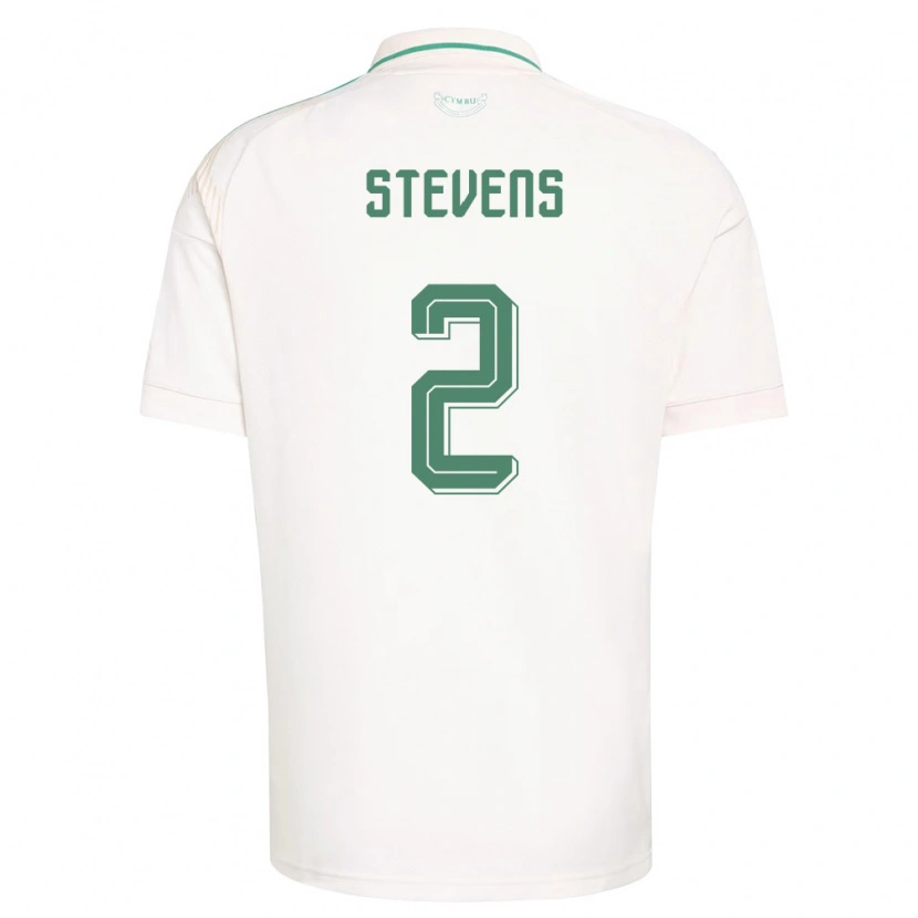 Danxenレディースウェールズフィンレイ・スティーヴンス#2白 茶 緑アウェイシャツ26-28ジャージーユニフォーム