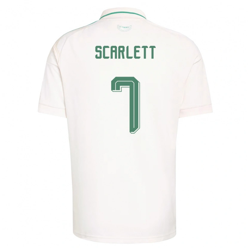 DanxenレディースウェールズLeon Scarlett#7白 茶 緑アウェイシャツ26-28ジャージーユニフォーム