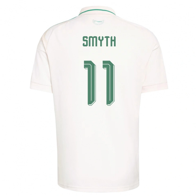 DanxenレディースウェールズJayden Smyth#11白 茶 緑アウェイシャツ26-28ジャージーユニフォーム