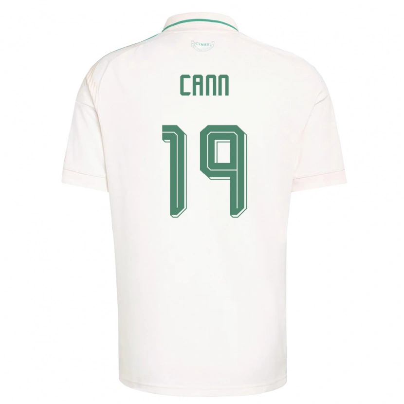 DanxenレディースウェールズEthan Cann#19白 茶 緑アウェイシャツ26-28ジャージーユニフォーム