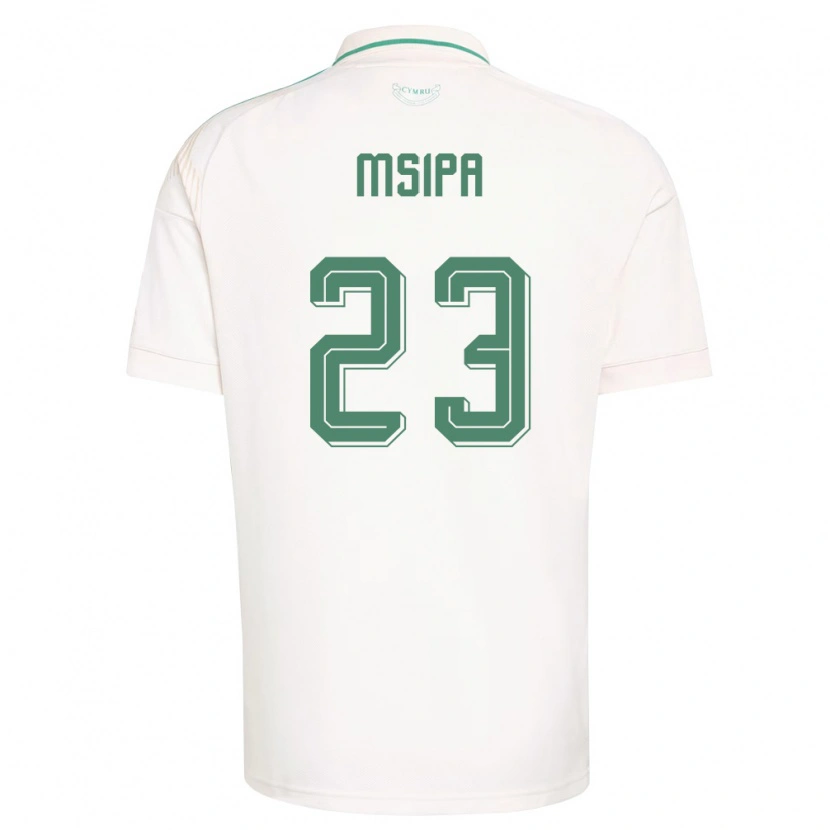 DanxenレディースウェールズMunya Msipa#23白 茶 緑アウェイシャツ26-28ジャージーユニフォーム