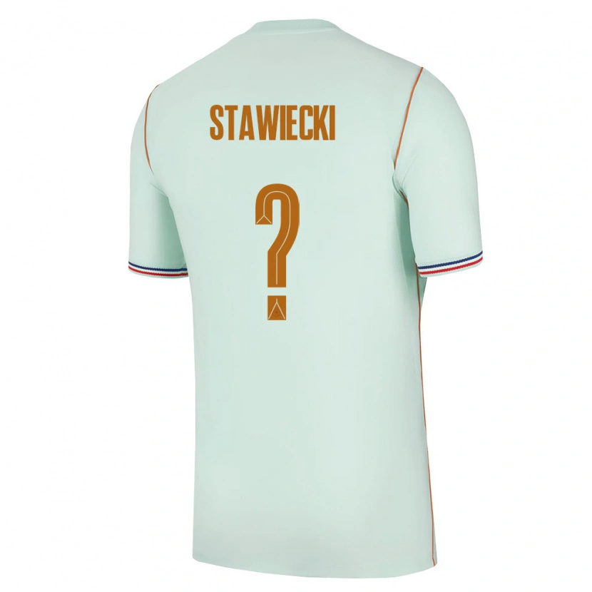 DanxenレディースフランスJules Stawiecki#0緑 金アウェイシャツ26-28ジャージーユニフォーム