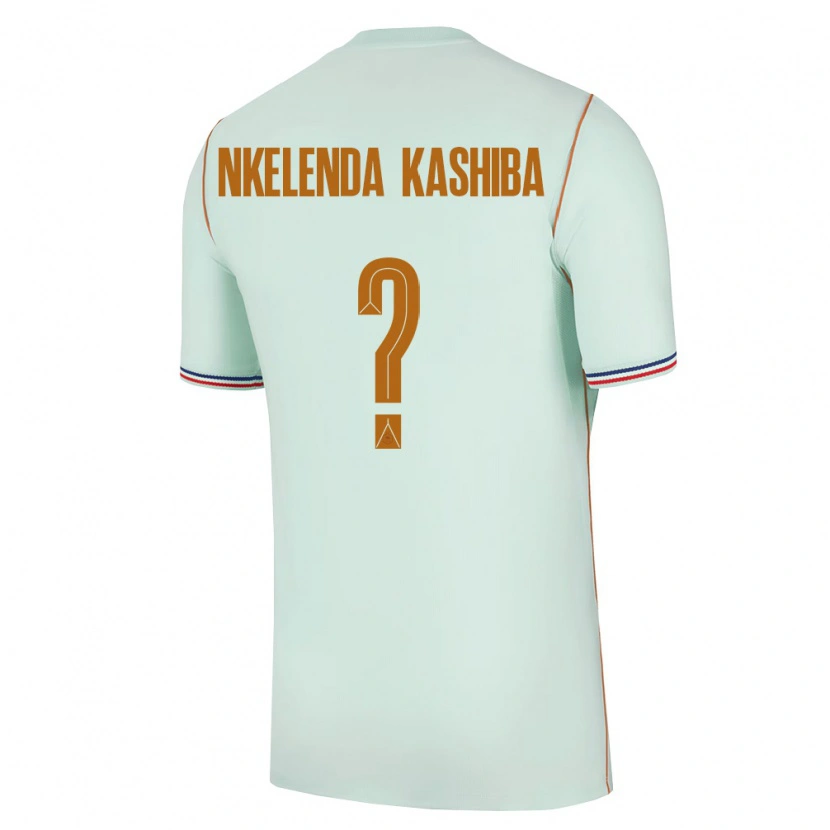 DanxenレディースフランスJason Nkelenda Kashiba#0緑 金アウェイシャツ26-28ジャージーユニフォーム