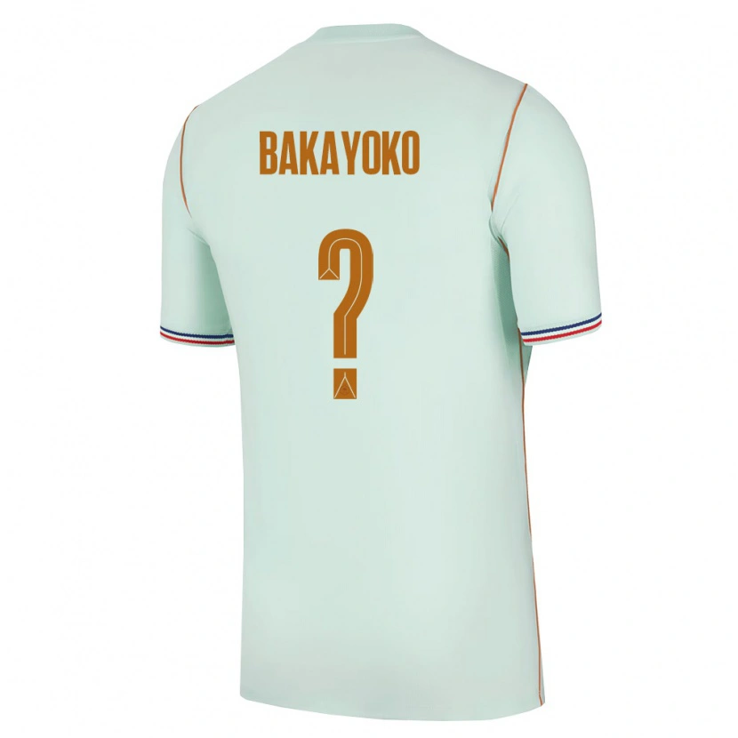 DanxenレディースフランスAbdel Bakayoko#0緑 金アウェイシャツ26-28ジャージーユニフォーム
