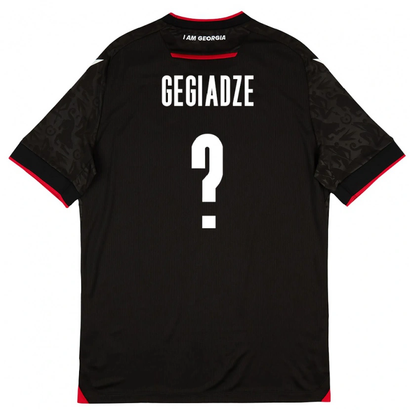 DanxenレディースジョージアSaba Gegiadze#0黒 白 赤アウェイシャツ26-28ジャージーユニフォーム