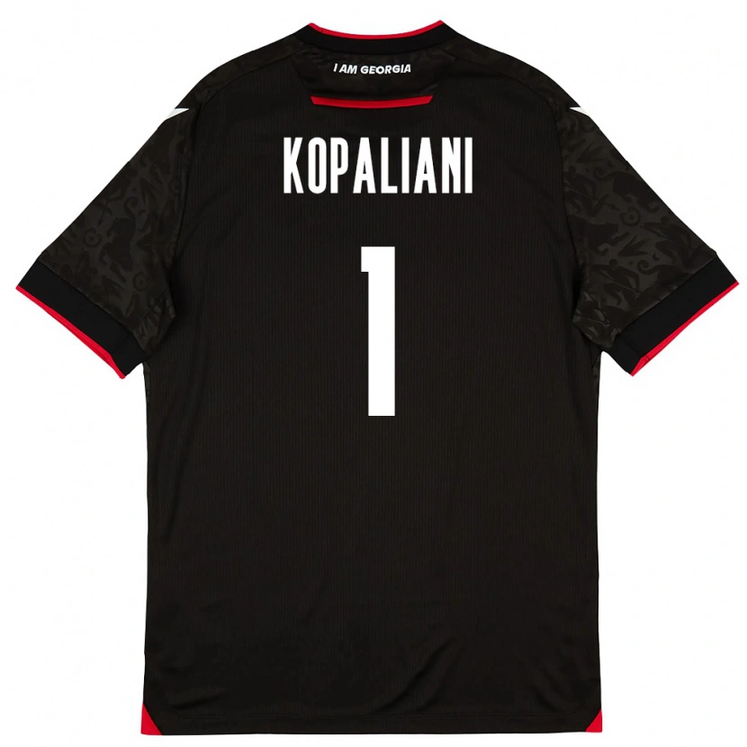 DanxenレディースジョージアSoso Kopaliani#1黒 白 赤アウェイシャツ26-28ジャージーユニフォーム