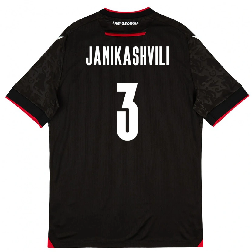 DanxenレディースジョージアMariami Janikashvili#3黒 白 赤アウェイシャツ26-28ジャージーユニフォーム