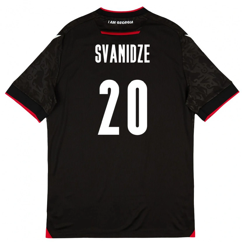 DanxenレディースジョージアAndria Svanidze#20黒 白 赤アウェイシャツ26-28ジャージーユニフォーム