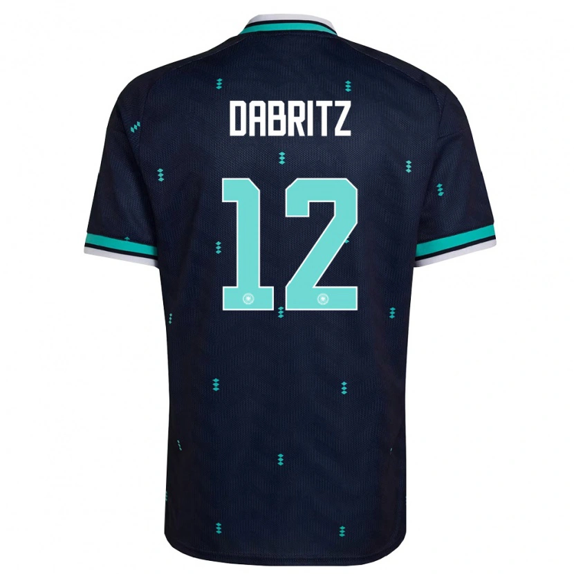 Danxenレディースドイツサラ・ダブリッツ#12紺 空色 白アウェイシャツ26-28ジャージーユニフォーム