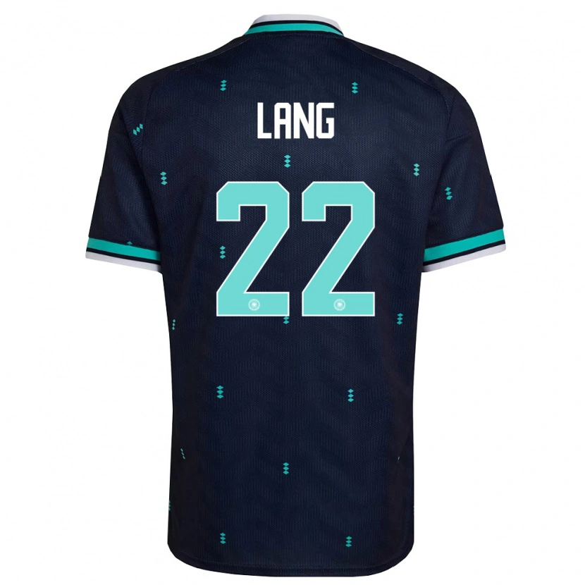 DanxenレディースドイツFinn-Ole Lang#22紺 空色 白アウェイシャツ26-28ジャージーユニフォーム