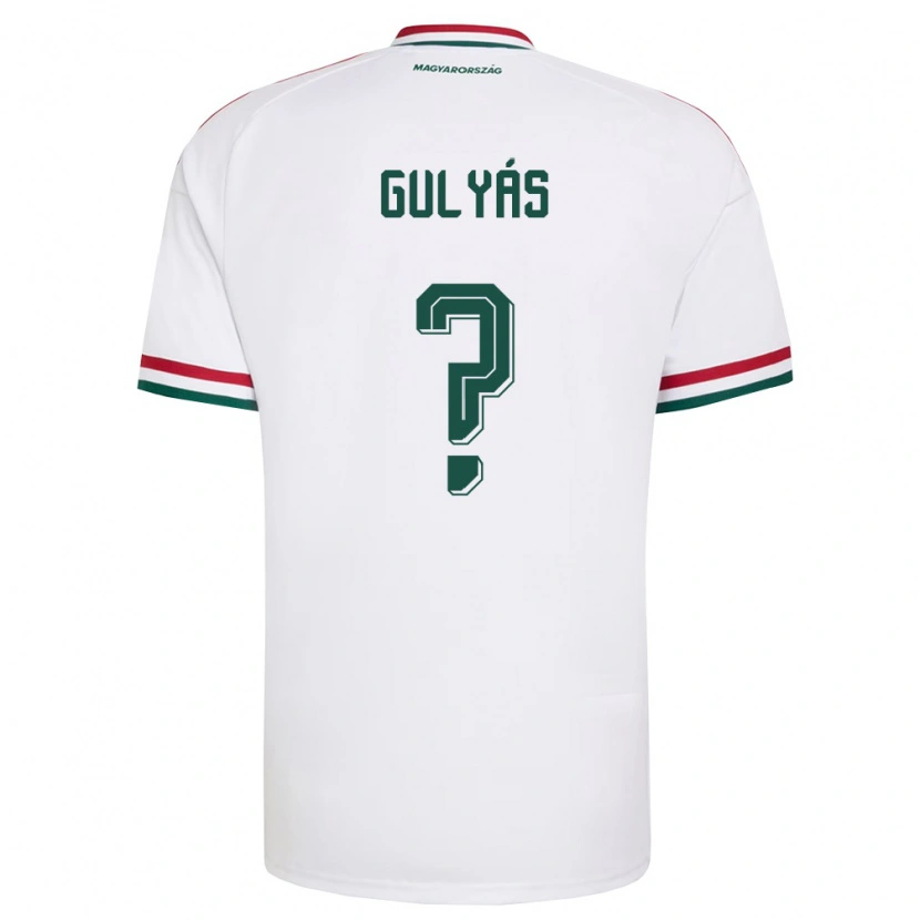 DanxenレディースハンガリーKristóf Gulyás#0白 赤 緑アウェイシャツ26-28ジャージーユニフォーム