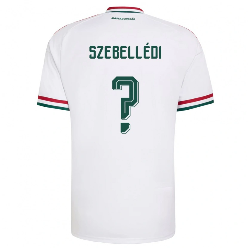 DanxenレディースハンガリーBátor Szebellédi#0白 赤 緑アウェイシャツ26-28ジャージーユニフォーム