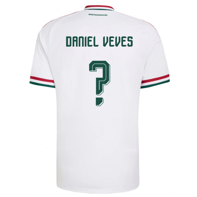 DanxenレディースハンガリーPanagiotis Daniel Veves#0白 赤 緑アウェイシャツ26-28ジャージーユニフォーム