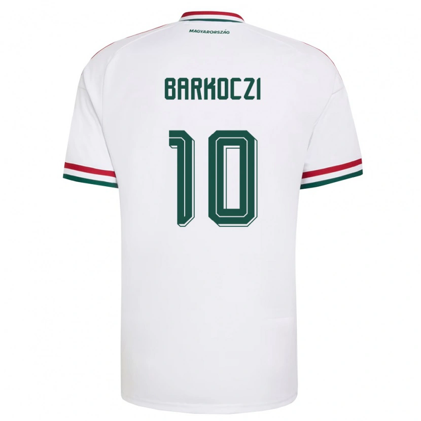 DanxenレディースハンガリーBarnabás Barkóczi#10白 赤 緑アウェイシャツ26-28ジャージーユニフォーム