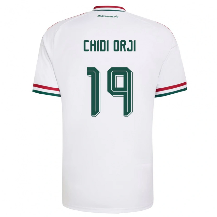 DanxenレディースハンガリーDávid Chidi Orji#19白 赤 緑アウェイシャツ26-28ジャージーユニフォーム