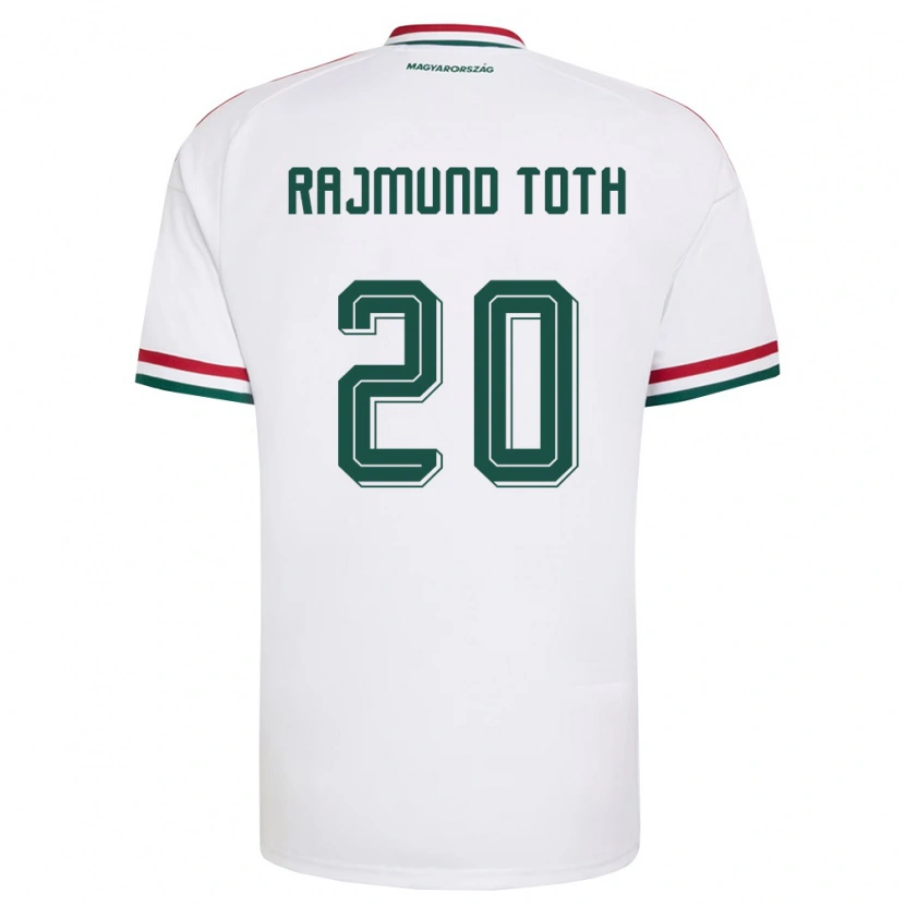 DanxenレディースハンガリーRajmund Tóth#20白 赤 緑アウェイシャツ26-28ジャージーユニフォーム