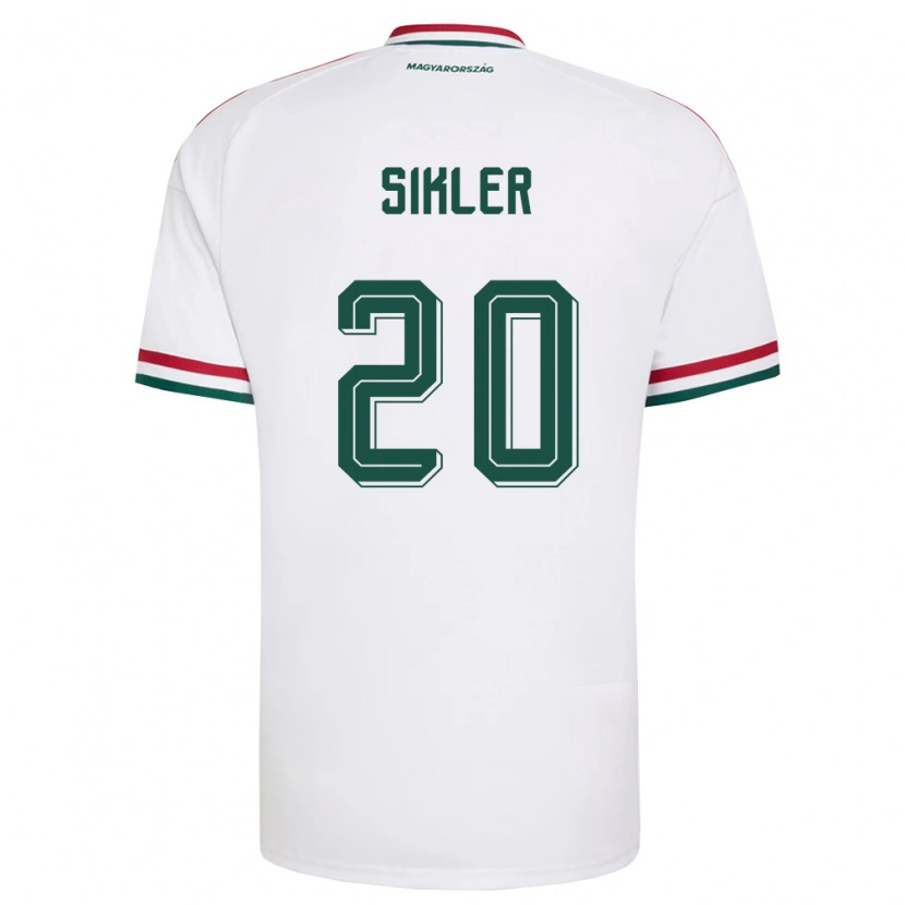 DanxenレディースハンガリーKinga Sikler#20白 赤 緑アウェイシャツ26-28ジャージーユニフォーム