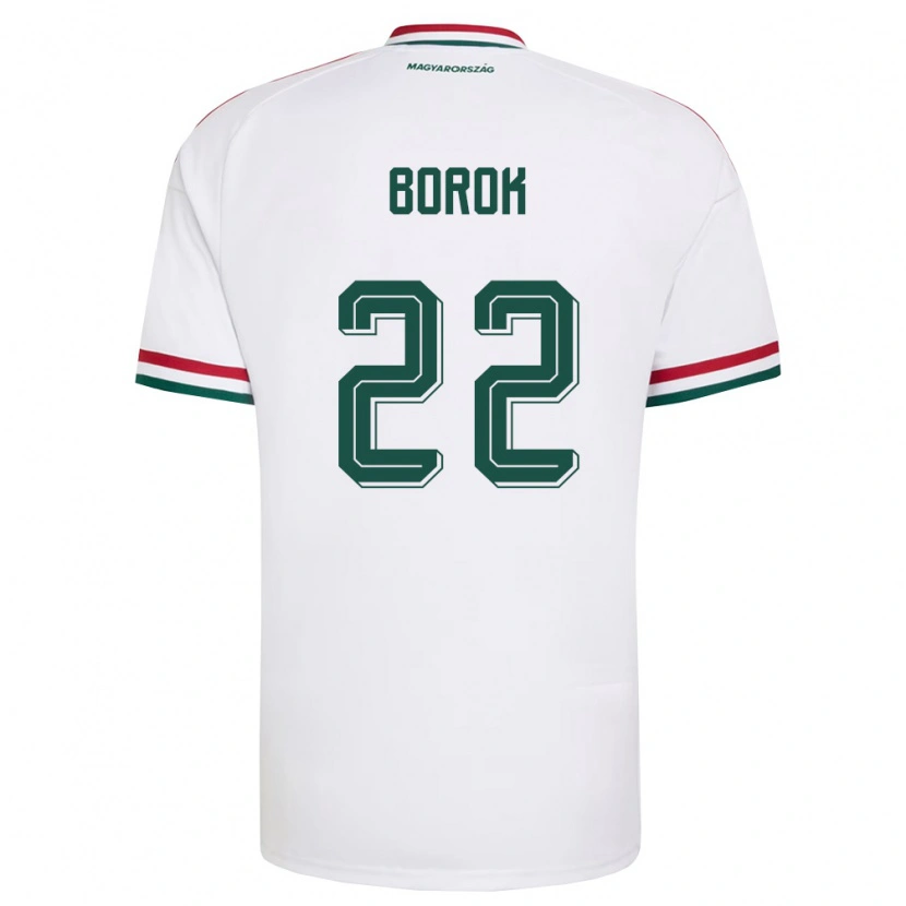 DanxenレディースハンガリーDorina Borók#22白 赤 緑アウェイシャツ26-28ジャージーユニフォーム