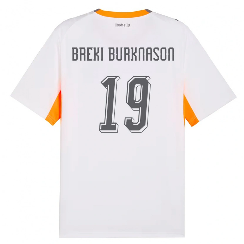 DanxenレディースアイスランドBirnir Breki Burknason#19白 オレンジ 灰アウェイシャツ26-28ジャージーユニフォーム