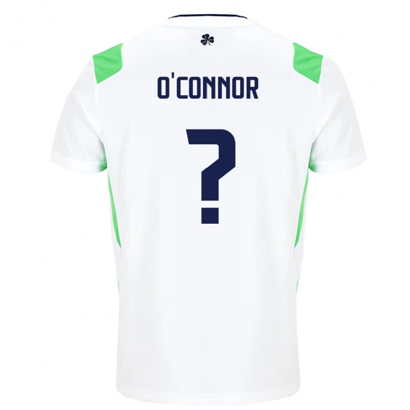 Danxenレディースアイルランド島Josh O'connor#0白 ライトグリーンアウェイシャツ26-28ジャージーユニフォーム