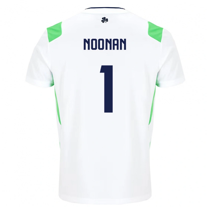Danxenレディースアイルランド島Alex Noonan#1白 ライトグリーンアウェイシャツ26-28ジャージーユニフォーム