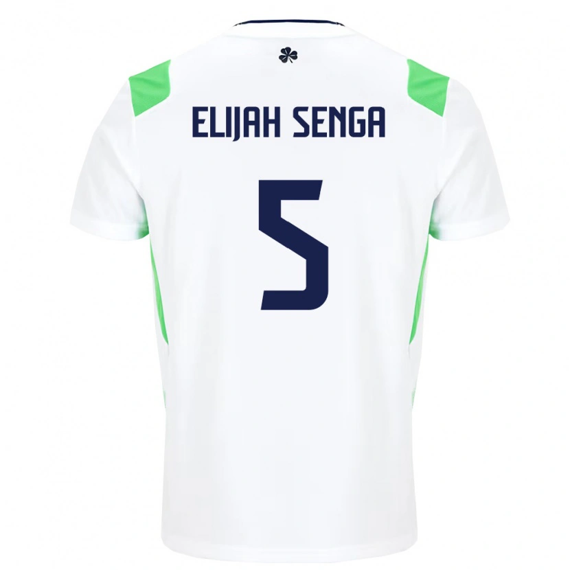 Danxenレディースアイルランド島Ben Elijah Senga#5白 ライトグリーンアウェイシャツ26-28ジャージーユニフォーム